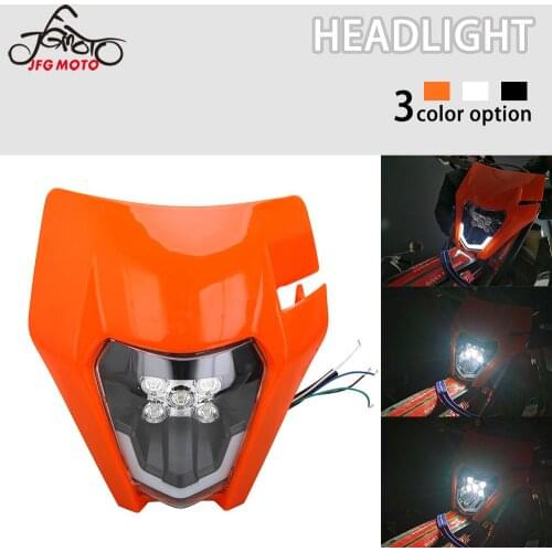 Motorcycle Universal New LED Headlight Headlamp Head light For KTM EXC SX SXF XC MX SMR 125 250 300 350 Enduro Supermoto