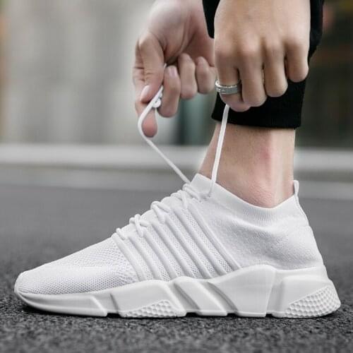 Damyuan Mens Womens Socks for Shoes White Light Mens Casual Sports Shoes Black Non-slip Thick Bottom Male Breathable Sneakers