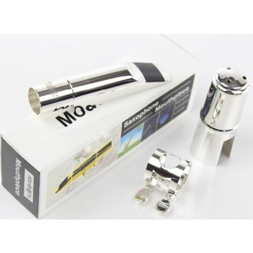 New Professional Tenor Soprano Alto Saxophone Metal Mouthpiece Silvering Sax Mouth Pieces Accessories D5 D6 D7 D8 D9