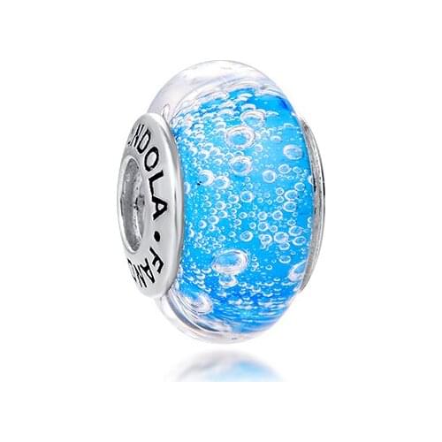 Fits for Charms Bracelets Necklaces 100% 925 Sterling Silver Jewelry Murano Glass Beads Free Shipping