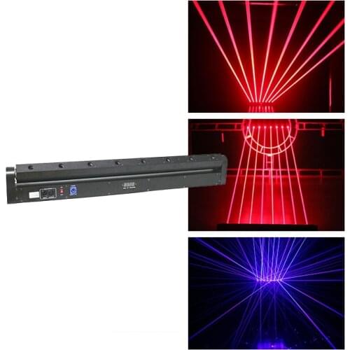 Professional DJ lights laser projector 8 eyes RGB moving head laser light DMX line laser effects stage lighting for Disco party