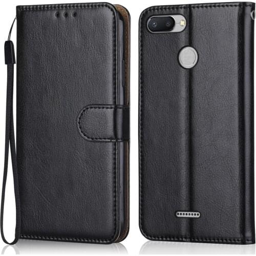 Luxury Leather Case for On Xiaomi Redmi 6 M1804C3DG M1804C3DH M1804C3DI 5.45'' Wallet Stand Flip Case for Redmi6 Phone Bag