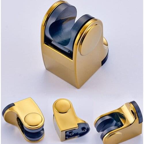 2016 Wholesale and Retail Bathroom Golden & ABS Handheld Shower Bracket Shower Head Holder Faucet Accessories