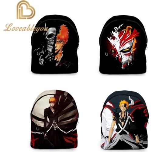 BLEACH 3d Print Backpacks Men Women School Bags Multi Pocket Travel Bags Teenage 3D Notebook Backpack Shoulder Bag