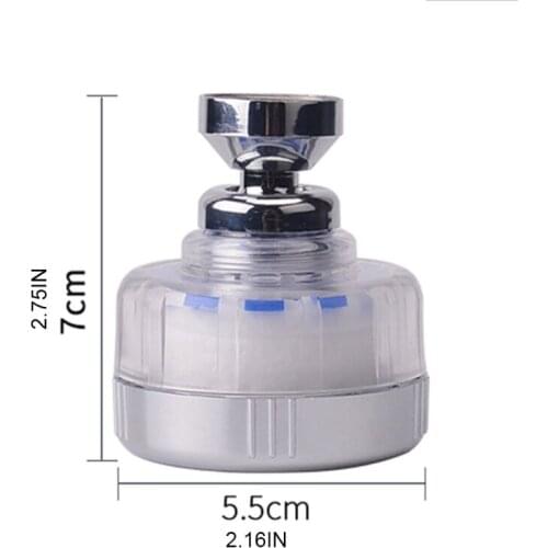 K1KA Household Faucet Filter Splash-Proof Replacement Head Rotatable Swivel Faucet Nozzle Adapter Shower Head Bubbler Saver Tap