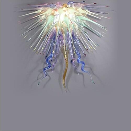 Modern Kitchen Design Multi Colored Crystal Led Chandelier Light Italian Designer Glass Pendant Lamps