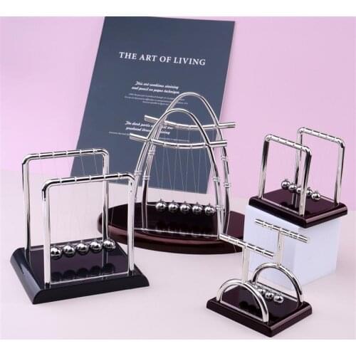 Newtons Cradle Steel Balance Ball Physics Science Pendulum Decoration Craft Early Fun Development Educational Desk Toys Gift