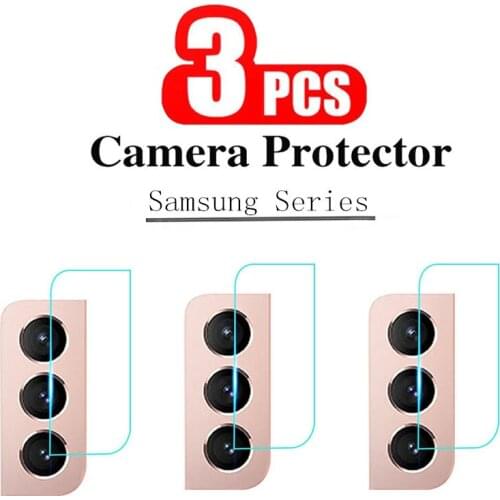 3Pcs Camera Lens Glass For Samsung Galaxy S21 S20 Note20 Ultra S20 FE M31 A02 A12 A51 Lens Film For S21+ S20 Plus Tempered Glass
