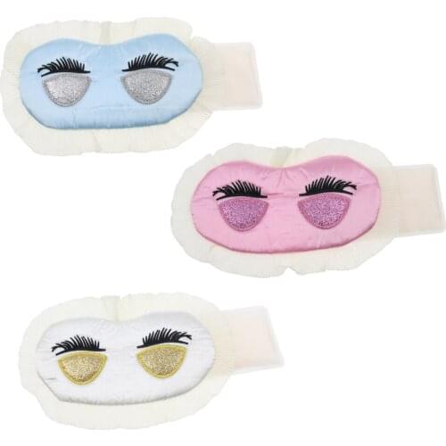 Creative Silk Eyelash Sleeping Eye Light Block Eye Shade Cover for Office Day Travel Sleeping