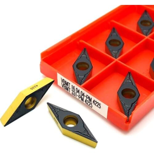 VBMT160404 PM 4225 High-quality Cermet Grade 100% Carbide Insert CNC Lathe Indexable Cutting Tool VBMT 160404 Turning Inserts