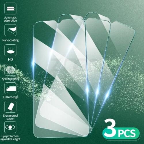 3Pcs Tempered Glass For Xiaomi Poco X3 Pro NFC X2 M3 M2 F3 F2 Pro Screen Protector For Xiaomi Mi Mix 2 2s 3 A2 A3 Lite Glass