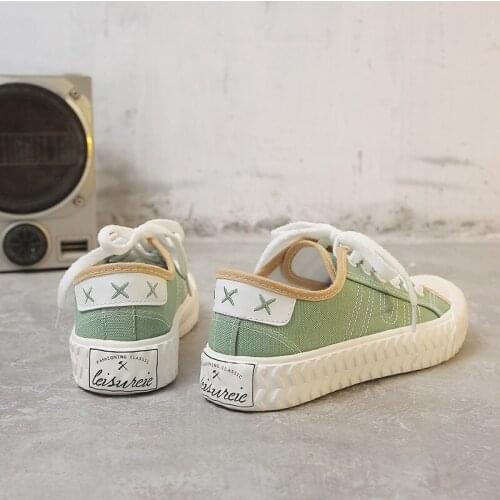 2019 new spring canvas shoes female wild Korean retro casual shoes