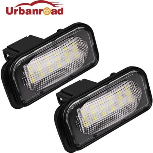 Urbanroad 2Pcs 6000k Car Led License Plate Light No Error For Mercedes Benz Led Number License Plate Light Lamp For Benz W203