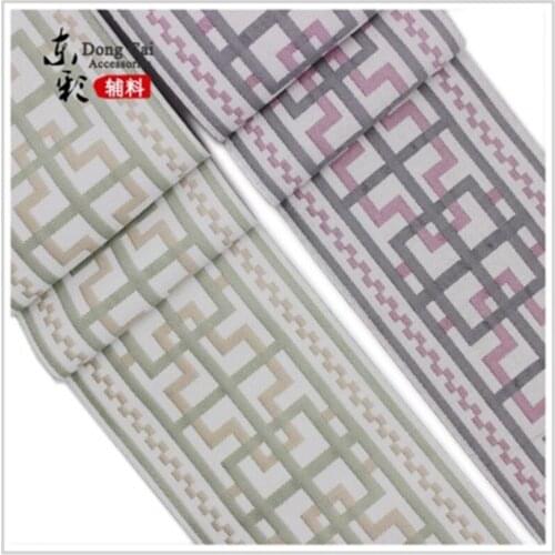 20yards Exquisite Ethnic Style Embroidery Jacquard Ribbon Minority Clothing Accessories Curtains Decoration