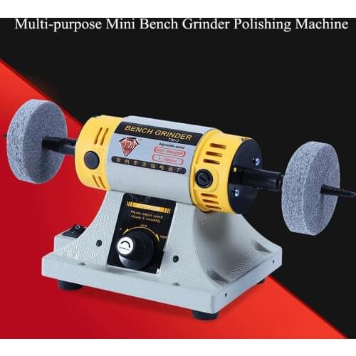 350W 220V Multi-purpose Mini Bench Grinder Polishing Machine Kit For Jewelry Dental Jewelry Motor Lathe Bench Grinder Kit Set