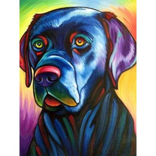 DIY 5D Diamond Painting Animal Dog Pet Cross Stitch Kit Full Drill Embroidery Mosaic Art Picture of Rhinestones Home Decor