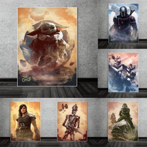 5D DIY Diamond Painting Disney Star Wars Mandalorian Characters Cross Stitch Kit Full Drill Diamond Embroidery Mosaic Art