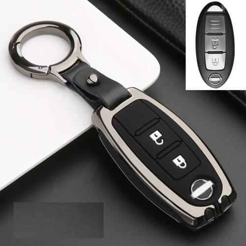 Car Zinc Alloy Key Case Cover For Nissan X-Trail T32 Murano Qashqai Versa Tidda Cube For Infiniti EX FX G25 FX35 EX