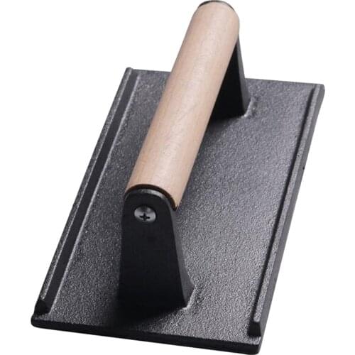 Barbecue BBQ Grill Steak Weights, Hamburger Sausage Meat Patty Grill Press, Cast Iron Material, 1.2kg