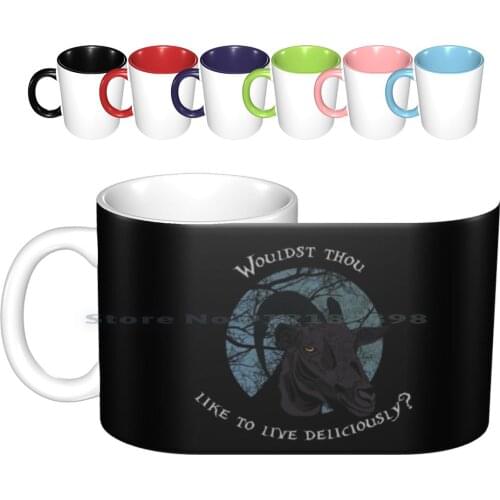 Black Phillip , Black Phillip Ceramic Mugs Coffee Cups Milk Tea Mug The Vvitch The Witch Witch Black Phillip Black Goat The