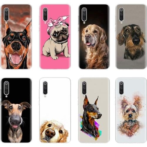 Gold Dog Painted Case For Remi Note 5 7 8 8T 9S Pro MAX Cover For Redmi 5 Plus 6A 7A 8 9 9A 9C 9T S2 Coque Mi K20 Shell