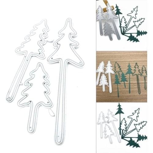 Tree Metal Cutting Dies Stencil Scrapbooking DIY Album Stamp Paper Card Emboss T3LE