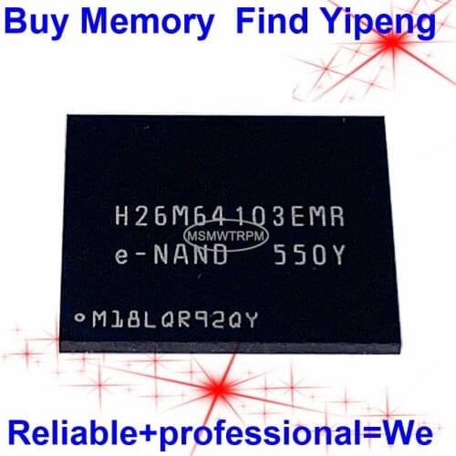 H26M64103EMR BGA153Ball EMMC 32GB Mobilephone Memory New original and Second-hand Soldered Balls Tested OK