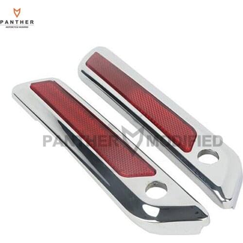 Chrome Motorcycle Saddle Bag Hinge Latch Covers case for Harley Touring Street Glide FLHT 2014 2015 2016 2017