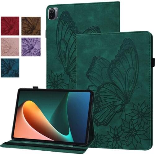 ButterFly Series Credit Card Slot Leather Case With Stand For Xiaomi Mi Pad 5 Pro