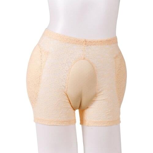 Lace Fake Vagina Underwear Control False Pussy Panty Gaff Panties for Drag Queen Crossdresser Transgender Sexy Gay Underwear