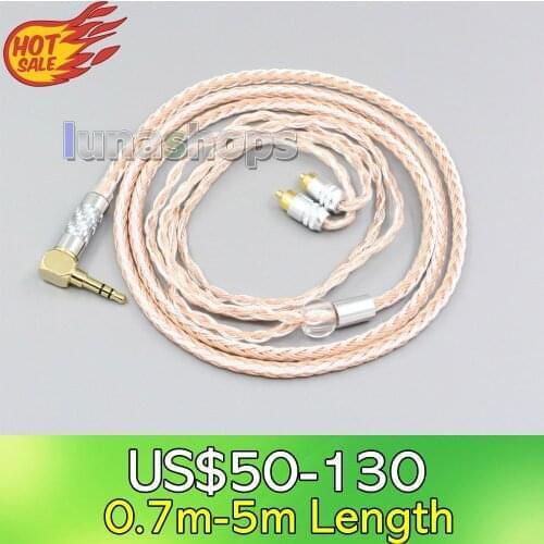 LN006473 2.5mm 3.5mm XLR Balanced 16 Core OCC Silver Mixed Headphone Cable For Sony IER-M7 IER-M9 IER-Z1R