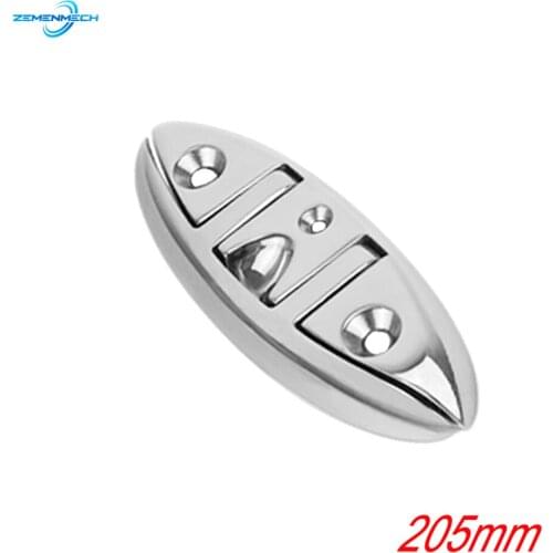 Boat Accessories 8 Inch Sailboats Flip Up Folding Pull Up Cleat Dock Deck Boat Marine Kayak Hardware Line Rope Mooring Cleat
