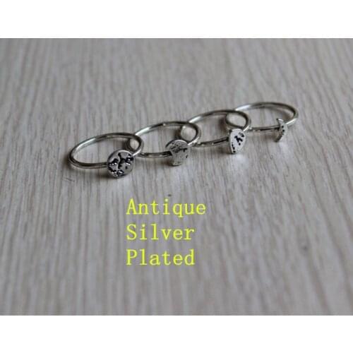 Fashion Four Different Shape Of The Moon Rings Exclusive Design Beautiful Rings Wholesale Free Shipping