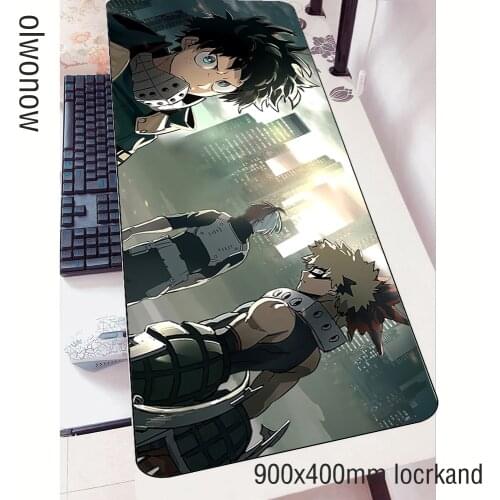 My hero academia mouse pad gamer Beautiful 90x40cm notbook mouse mat gaming mousepad present pad mouse PC desk padmouse mats