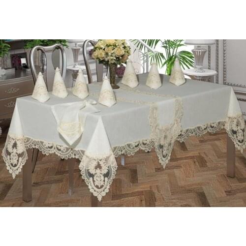 Asu Table Cover Set 26 Piece Cream
