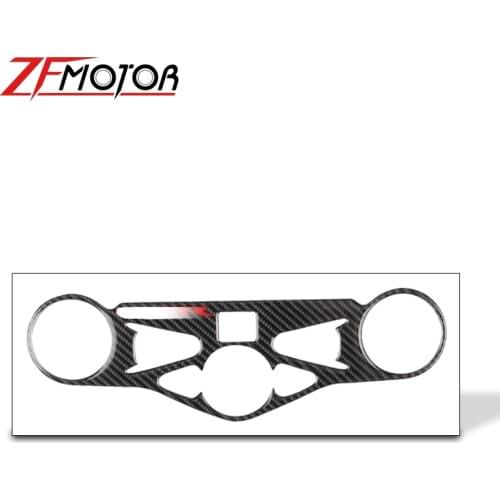 For HONDA CBR1000RR CBR 1000RR 2008-2011 Motorcycle Carbon Fiber Decal Sticker Pad Triple Tree Top Clamp Upper Front Protector