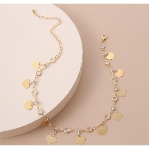 2021 New Animal Butterfly Crystal Chain Necklaces for Women Gold Color Clavicle Chain Necklaces Tassel Heart Peddant Neck Collar