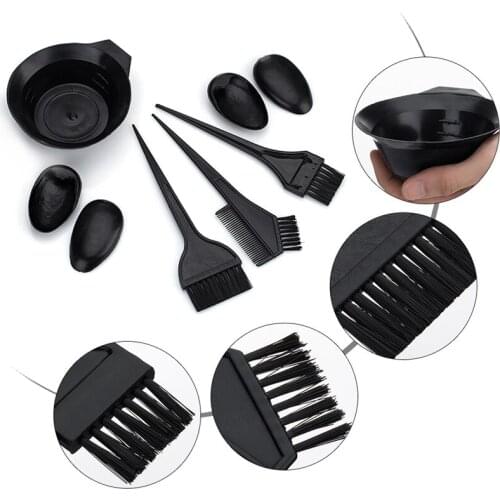 One Set New Hair Color Tools Hairdressing Coloring Brushes Bowl Combo Salon Hair Color Dye Tint DIY Tool Set Kit Styling Tools