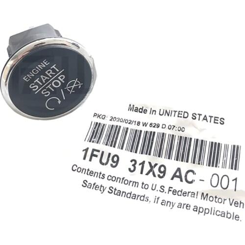 New Genuine Start Stop Ignition Button Switch 1FU931X9AC For Jeep Grand Cherokee Chrysler 300C