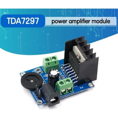 1pcs Audio Power Amplifier Board DC 6 To 18V TDA7297 Module Double Channel 10-50W Wholesale 2021 Hot