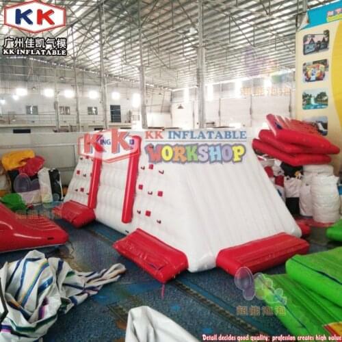 Inflatable Iceberg With Slide For Water Park/Floating Rock Climbing Wall