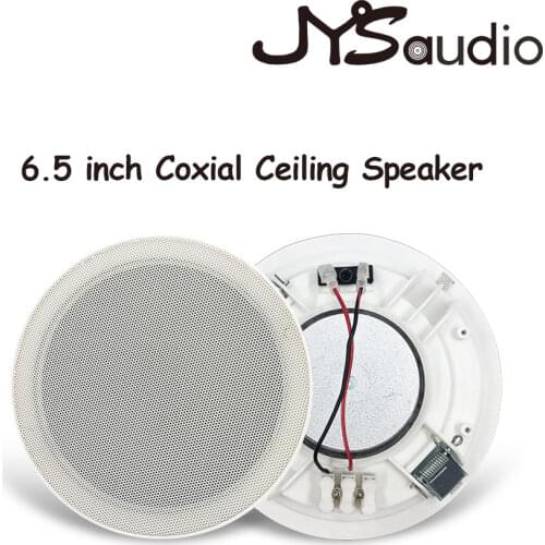 6.5inch Coxial Ceiling Speaker Passive Ceiling Speaker Public Broadcast Background Music Speaker for Home/Supermarket/Restaurant
