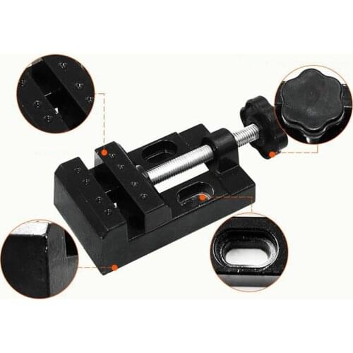 Adjustable Miniature Bench Vise Hobby Jewelry Nuclear Carving Bench Vice Clamp Grinding Drilling Pliers Aluminum Alloy
