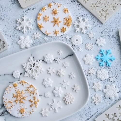 Christmas Snowflake Silicone Mold Fondant Mould Cake Decorating Tool Chocolate, Gumpaste Mold, Sugarcraft ,Kitchen Gadgets