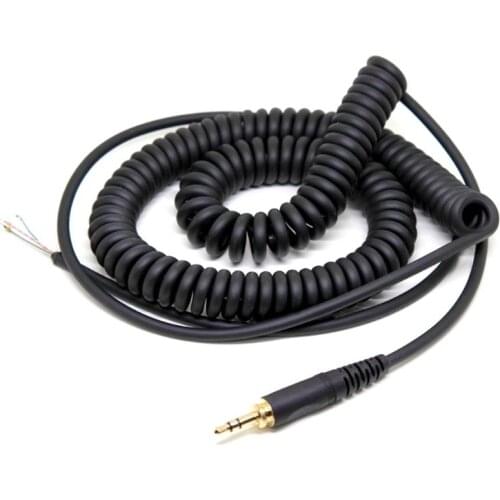 Spring Coiled Repair DJ Cord Cable Replacement for ATH-M50 ATH-M50s SONY MDR-7506 7509 V6 V600 V700 V900 7506 Headphones qiang