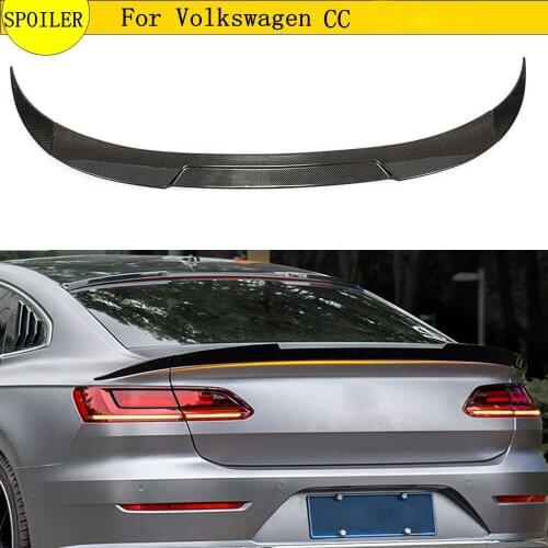 For Volkswagen VW Passat CC 2019 2020 carbon fiber High Quality Rear Trunk Wing Boot Spoiler Car Accessories