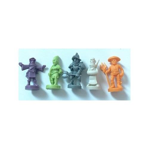 Super mini pvc figure model toy Mini sand table miniature model Dwarf Warrior Archer Wizard5pcs/set
