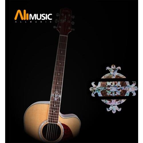 Wreath Shape Imitation Abalone Guitar Neck Marker Fretboard Inlay stickers and Decals for Guitar Fingerboard