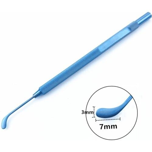 Veterinary Ophthalmic Surgical Instrument Titanium Corneal Epithelium Spatula
