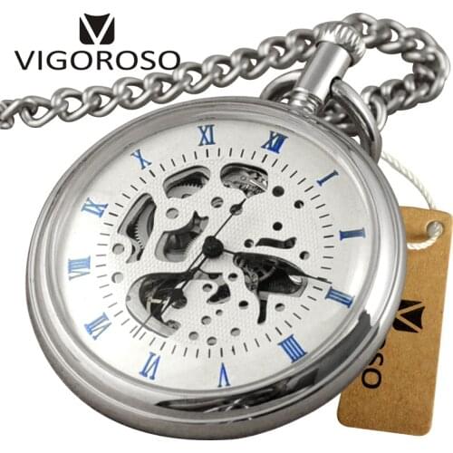 VIGOROSO Mens Silver Watch